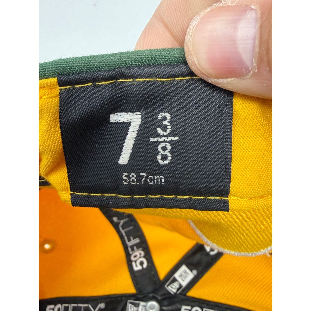 New Era 59FIFTY Green Bay Packers City Cluster Patch Hat Fitted 7 3/8 Two Tone - Picture 7 of 10